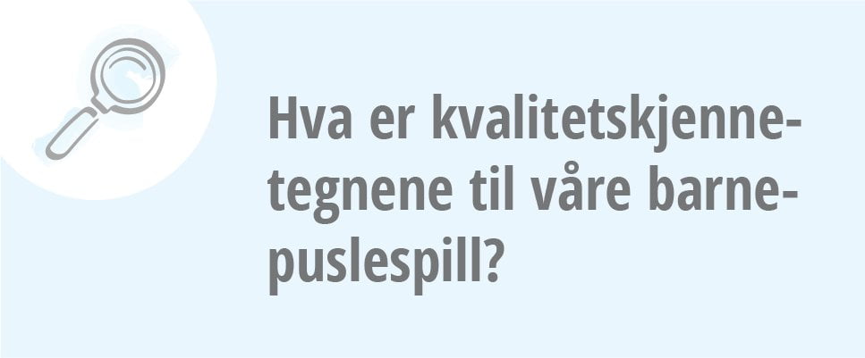 Hva er kvalitetskjennetegnene til våre barnepuslespill?