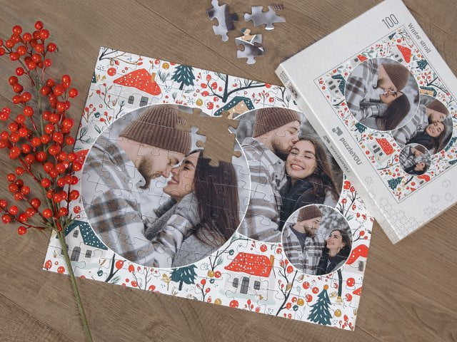 Fotopuslespillmontasje