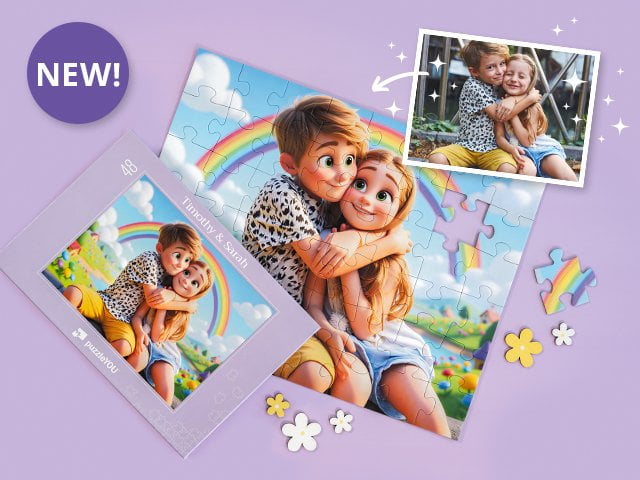 Fotopuslespill AI Art